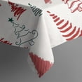 thumbnail image 5 of Multicolor Christmas Tree Pattern Square Tablecloth,Waterproof Square Table Cover,Wipeable Spillproof Washable Table Cover for Home Kitchen Party Decor 60"x60"(152x152cm), 5 of 6