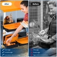 thumbnail image 6 of EuKer Chicken Nesting Boxes, 10-Holes Roll Away Nest Box with Legs and Removable Tray for Hens, Orange, 6 of 7