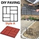 thumbnail image 3 of Muyoka Molde de pavimento de jard铆n Pluokvzr DIY molde de hormig贸n de cemento de pavimentaci贸n manual de propileno, 3 of 7