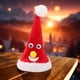 thumbnail image 5 of Sombrero navideño de Papá Noel de 6 pulgadas con luces colgantes y árbol de Navidad, 5 of 6
