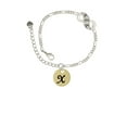 thumbnail image 2 of Delight Jewelry Goldtone Large Disc Letter - X - 3/4'' Silver-tone Paw Infinity Link Chain Bracelet, 6"+2" Extender, 2 of 3
