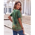 thumbnail image 6 of SWQZVT Blouses for Women Dressy Casual Short Sleeve Summer Womens Tops Fashion Business Dressy Work Shirts, 6 of 6