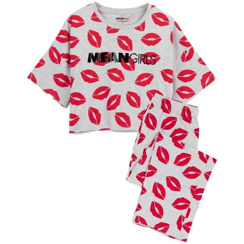 Mean Girls Womens Lipstick Long Pyjama Set Other L