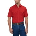 thumbnail image 2 of Ely Cattleman Chemise Western Unie à Manches Courtes pour Homme, Rouge, XX-Grand, 2 of 4