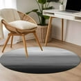thumbnail image 4 of Round Rugs 3.3Ft, Black Grey Ombre Round Area Rug Washable Indoor Throw Carpet, Modern Abstract Art Texture Soft Non Slip Circle Rug for Laundry Room Patio Home Decor Aesthetic, 4 of 8