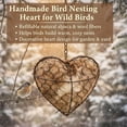 thumbnail image 2 of Handmade Alpaca Fiber Bird Nesting Heart for Outdoor Garden, Refillable Alpaca Birds Nesting Material Holder decorative with 1 Heart Shape Hummingbird Nesting and 2 Bags of Nest Materials(2PCS), 2 of 8