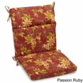 thumbnail image 4 of Blazing Needles Spun Polyester Outdoor Squared Seat/Back Chair Cushion-Color:Lyndhurst Raven, 4 of 5