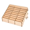 thumbnail image 1 of lionlar DIY Craft Wooden Pigment Paint Bottle Rack Model Organizer Storage Stand Holder 24-grid, 1 of 8