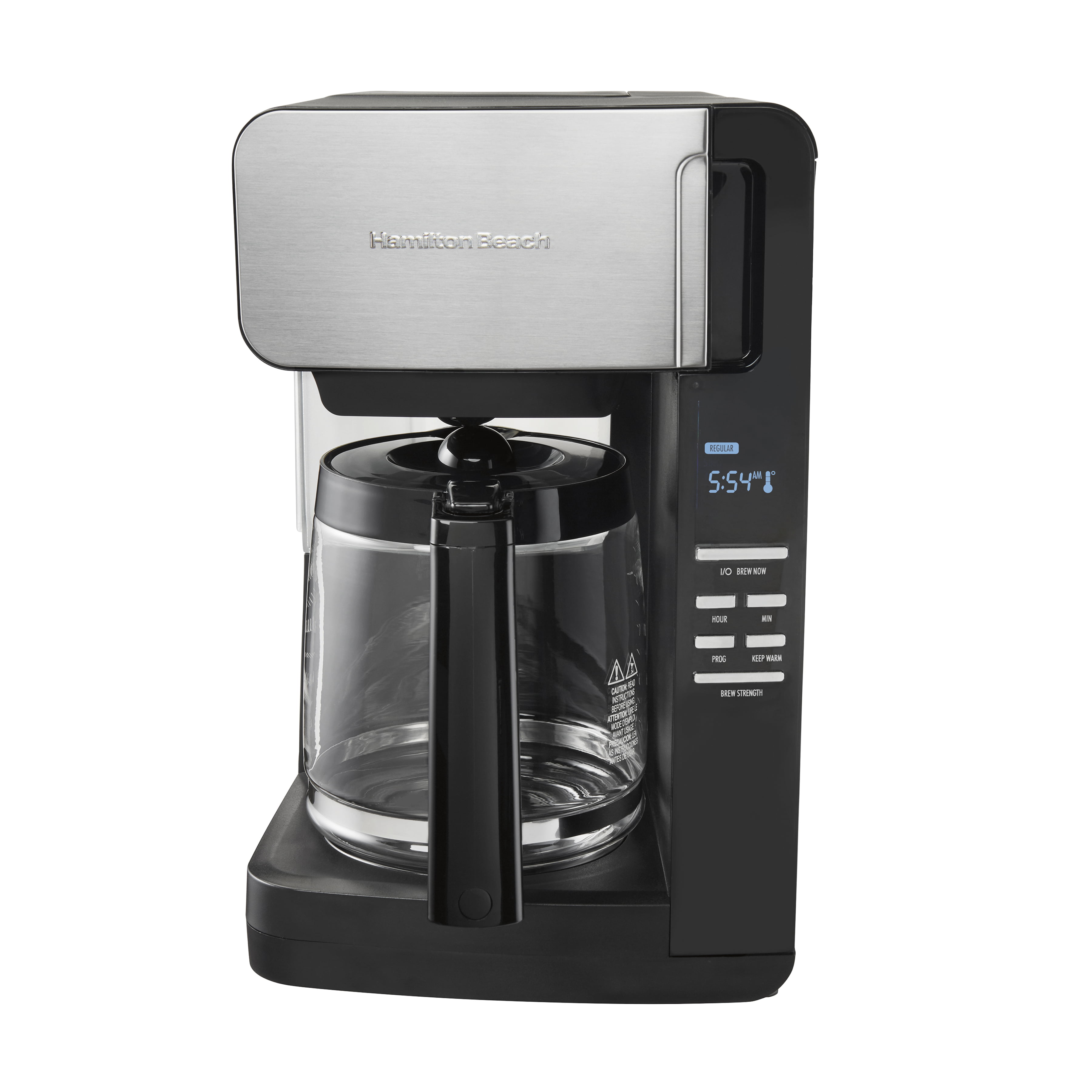 Hamilton Beach BrewStation® 12 Cup Coffee Maker with Removable Reservoir,  Black & Stainless - 47900