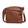 thumbnail image 2 of CHCNHAC Women's Crossbody Bag PU Leather Shoulder Bag Fashion Casual Daily Commute Work School Bag Lightweight Durable Brown Handbag for Women, 2 of 7