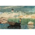 thumbnail image 3 of Homer, Winslow 18x13 Black Modern Framed Museum Art Print Titled - Boy in Boat, Gloucester, 3 of 5