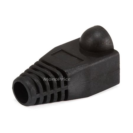 UPC: 0844660072492 | Monoprice RJ45 Strain Relief Boots  50 pcs/pack  Black