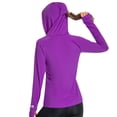 thumbnail image 4 of BASSDASH Women’s UPF 50+ Hiking Fishing Hoodie UV Shirt Long Sleeve Outdoor Activewear Breathable Lightweight Stretch, 4 of 10