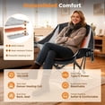 thumbnail image 3 of DKMOCO Oversized Folding Heated Camping Chair with 20000mAh Battery, 3 Heat Levels & 2 Heating Zones, for Outdoor Sports Camping Lawn, Black, 3 of 9