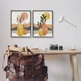 thumbnail image 2 of Boho Botanical Sprigs Landscape Botanical & Floral Graphic Art Black Framed Art Print Wall Art, Set of 2, 2 of 8