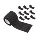 thumbnail image 5 of Cinta deportiva atlética, vendaje no tejido para muñeca, tobillo, estiramiento atlético, 10 Uds. Negro, 5 of 6