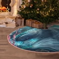thumbnail image 5 of Daiia Cat Underwater Fantasy Drawing Merry Christmas Tree Skirt , Xmas Large Lace-up Tree Skirt, Santa Snowflakes Rustic Home Decorations New Year Party Farmhouse Decor-30", 5 of 6
