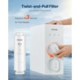 thumbnail image 5 of VEVOR Reverse Osmosis System, 600 GPD 10-stage Reverse Osmosis Water Filter Replacement, RO Filter Cartridge for 24 Months, Reduces Lead & Chlorine, Compatible with SS-003 Under Sink Water Filter, 5 of 9
