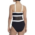 thumbnail image 2 of Anne Cole Signature Womens Hot Mesh High-Neck One-Piece Style-21MO02875 Swimsuit, 2 of 2
