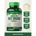 thumbnail image 3 of Grass Fed Beef Organs Capsules | 120 Count | 3250mg Complex of Liver, Heart, Kidney, Pancreas, Spleen | by Nature's Truth, 3 of 6