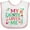 White and Pink, variant on Inktastic My Auntie Loves Me Girls Girls Baby Bib