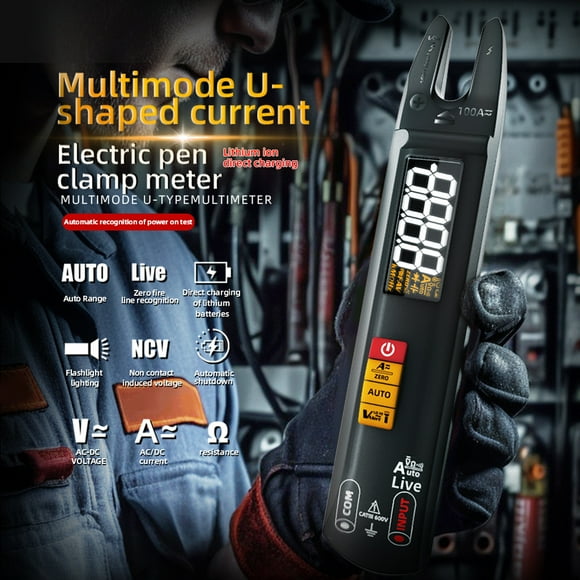 Clamp Meter,Ncv Tester Livewire Firewire Adjustment And Voltmeter Ammeter Live Wire Firewire Sensitivity Adjustment Meter Ncv Clamp Meter With V-alert Firewire Identification Tester Ncv 4000