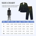thumbnail image 4 of Salouo Luxury golden sparkle Print Button-Front Long Sleeve Pajama Set for Men, Soft 2Pjs Men's Long Sleeve Sleepwear-Medium, 4 of 7