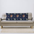 thumbnail image 5 of Rateoe Long Body Pillow Cover, 20x54 Inches Body Pillow Cases, Soft Brushed Microfiber Zipper Design, Hedgehog And Snail -Pillows Not Included, 5 of 7