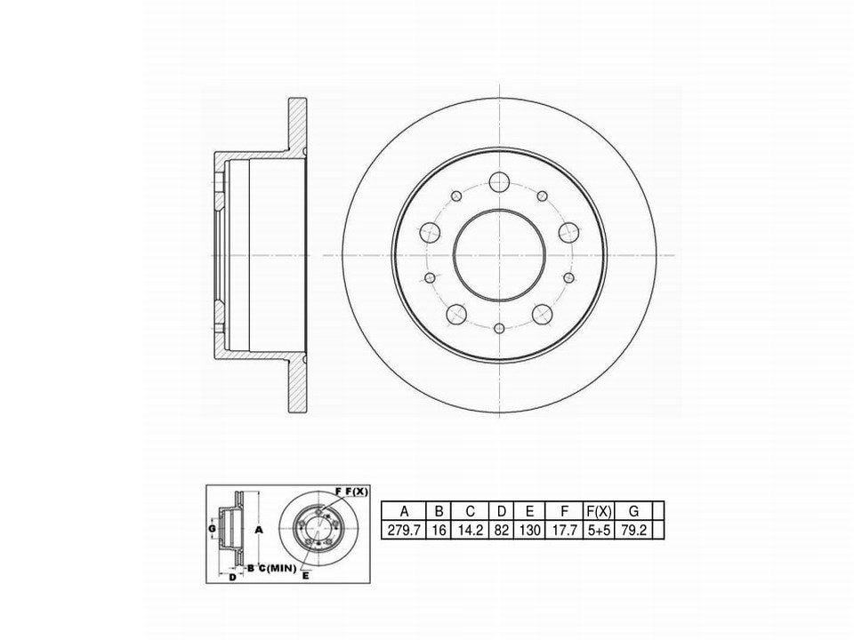 Winstop Brake Rotor, Rear WS238546, Ram Promaster 2500 2021-2015