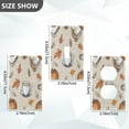 thumbnail image 7 of Yayeee Duplex Wall Plate 1-Gang 4.5"x2.7" Home Receptacle Light Switch Decorative Outlet Cover, Fall Coffee, 7 of 7