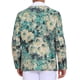 thumbnail image 3 of CHAQUETA DE TRAJE CON SOLAPA DE UN BOTÓN PARA HOMBRE INSPIRADA EN CHIC, CON ESTAMPADO DE FLORES EN VERDE Y BLANCO, 3 of 5