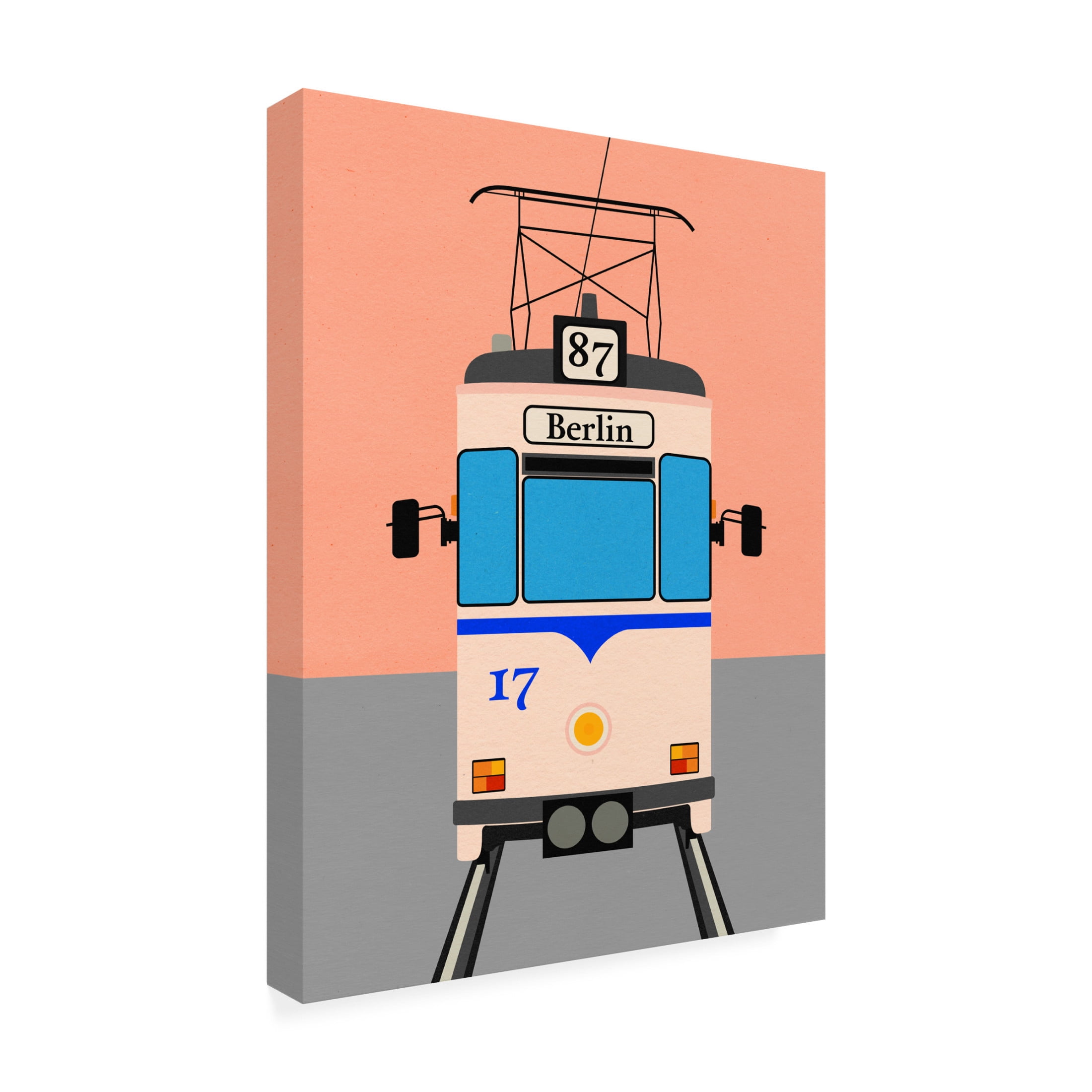 Trademark Fine Art Rosi Feist Berlin Tram Canvas Wall Art