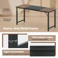 thumbnail image 4 of Gymax 63'' Computer Desk Modern Industrial Office Desk w/ Metal Frame & Large Executive Desk, 4 of 7