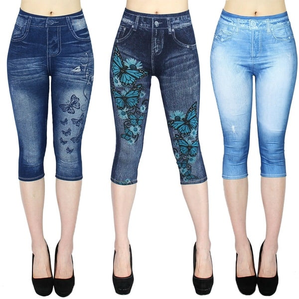 women's capris jeans walmart