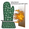 thumbnail image 5 of KLL Christmas Pattern At Buffalo Plaid Pattern Oven Mitts and Pot Holders 2pcs Sets for Kitchen, Oven Mitt Heat Resistant 536°F, Oven Gloves for Kitchen,Cooking and Baking, 5 of 7