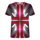 thumbnail image 2 of Mens Camisas de Manga Corta Impresión Casual Deportes Cuello Redondo Blusa, Poliéster Ligero para la Primavera Verano Al Aire Libre Uso Diario, 2 of 4