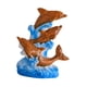 thumbnail image 4 of Figura de delfín de resina, escultura de animal marino, adorno costero de escritorio para sala de estar marrón, 4 of 9