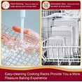 thumbnail image 6 of 16 + 12.5 + 9 Inch Baking Sheet and Rack Set, Stainless Steel Cookie Sheets Oven Baking Pans Trays with Cooling Racks for Cooking & Roasting, Oven & Dishwasher Safe, (6Pcs), 6 of 7