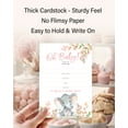 thumbnail image 5 of PINK ELEPHANT Baby Shower INVITATIONS  Pack of 25  Floral BABY GIRL Blank Fill-in Baby Shower INVITES, Oh Baby, Its a Girl, BABY ELEPHANT GIRL Baby Shower Invite Little Peanut Invitation I530-INV1, 5 of 6