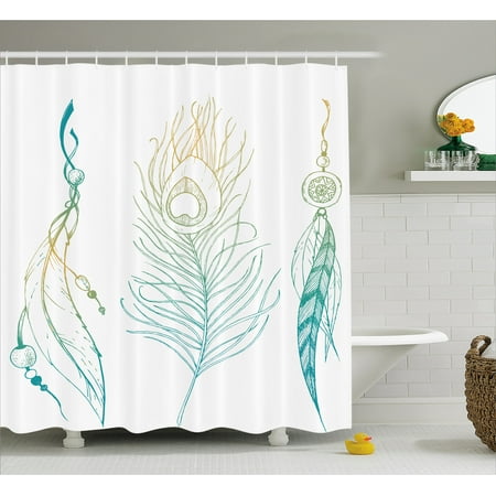 Pea Shower Curtain Aesthetic First Nations Feather And Pea Shower Curtain Aesthetic First Nations Feather And Tail Traditional Design Print Fabric