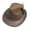Brown black feather, variant on COMEET Felt Hat, Unisex Felt Hat Male Halloween Carnivals Party Hat Foldable Festival Gifts for Gentlemen