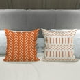 thumbnail image 5 of Fall Pillow Covers 18x18 Set of 4, Fall Decor for Home, Modern Sofa Throw Pillow Cover, Decorative Outdoor Linen Fabric Pillow Case for Couch Bed Car 45x45cm (Orange, 18x18,Set of 4), 5 of 6