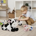 thumbnail image 4 of MorisMos 16" Cow Stuffed Animal, Stuffed Dairy  Cattle with 4 Baby Plush Toys, 4 of 7
