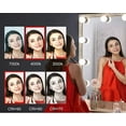 thumbnail image 6 of Hollywood LED Vanity Mirror Lights Kit, Dimmable Stick on USB Vanity Lights,Makeup Light Strip For Bedroom, Dressing Room, Wedding, Party illuminating (4000K Natural White 14 Bulbs 5V USB), 6 of 7