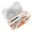 Orange, variant on Math Geometry Protractor Set Triangle Ruler Eraser Pencil Home School Teachers Blue