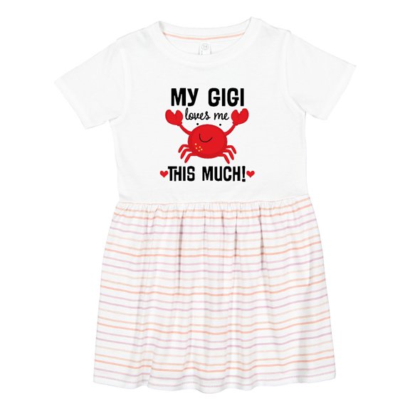 Inktastic My Gigi Loves Me Grandkids Girls Toddler Dress