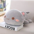 thumbnail image 1 of Kawaii Cartoon Plush Lying Cat Toys Stuffed Cute Cat Doll Lovely Animal Pillow Soft Toys for Children Girls Christmas Giftgrey open eyes65cm Deng Xun unisex, 1 of 1