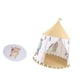 thumbnail image 2 of Tienda de campaña india para niños, juguete de regalo, tienda de campaña tipo castillo, tienda de campaña tipo tipi, para carnavales, parques, áreas Tela de terciopelo, 2 of 8