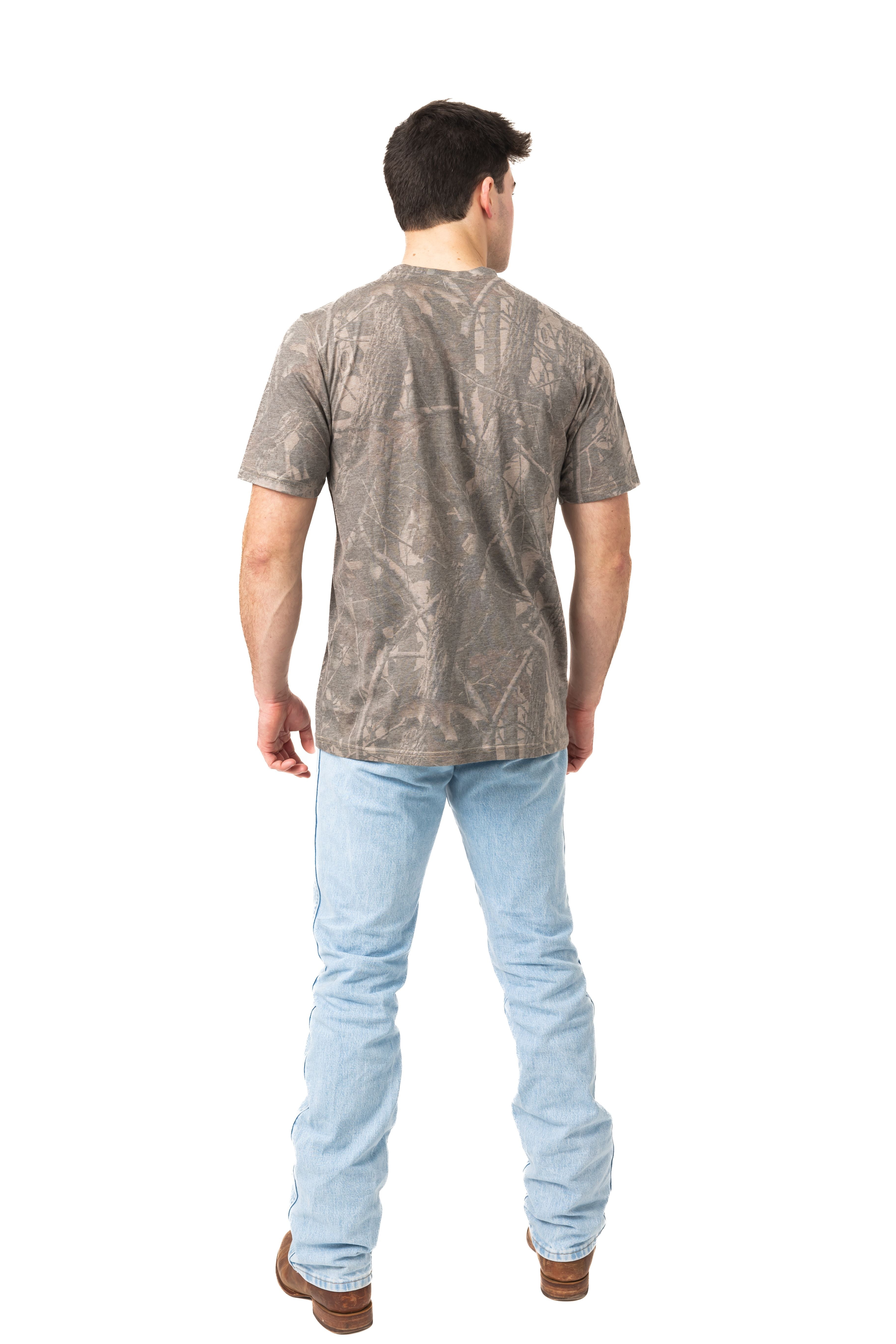 Realtree Camo Tri-Blend Short Sleeve Shirt – Lightweight & Soft, Outdoor & Hunting Apparel​ | S-5XL