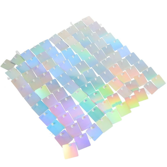 HOMEMAXS Shimmer Wall Panel for Decor Silver PC Material Eye-catching Design 5 Pieces